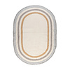 Tapis enfant ovale lavable - Milo Gris - thumbnail 1