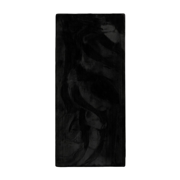Tapis de couloir à poils courts et doux - Cozy Noir - 1