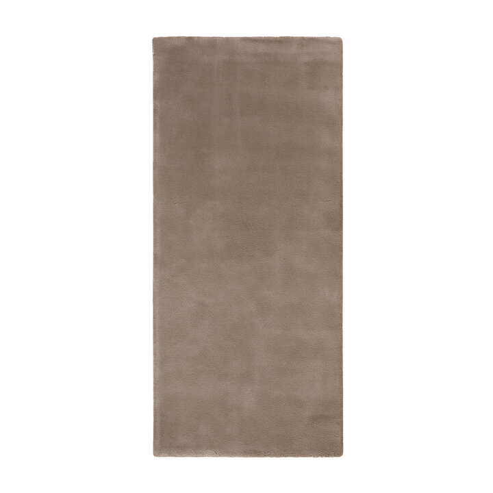 Tapis de couloir à poils courts et doux - Taupe cosy - 1