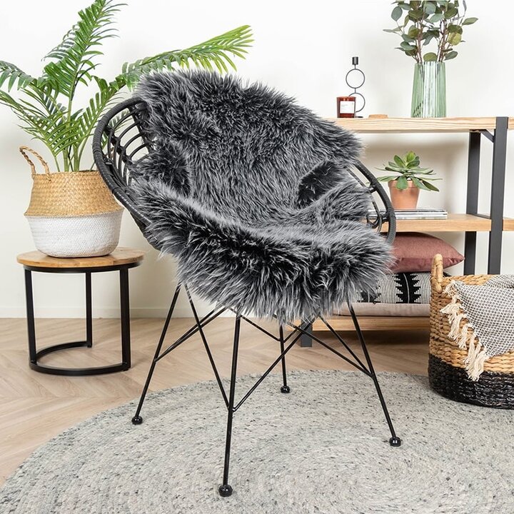 Peau de mouton - Elly Dark Gris