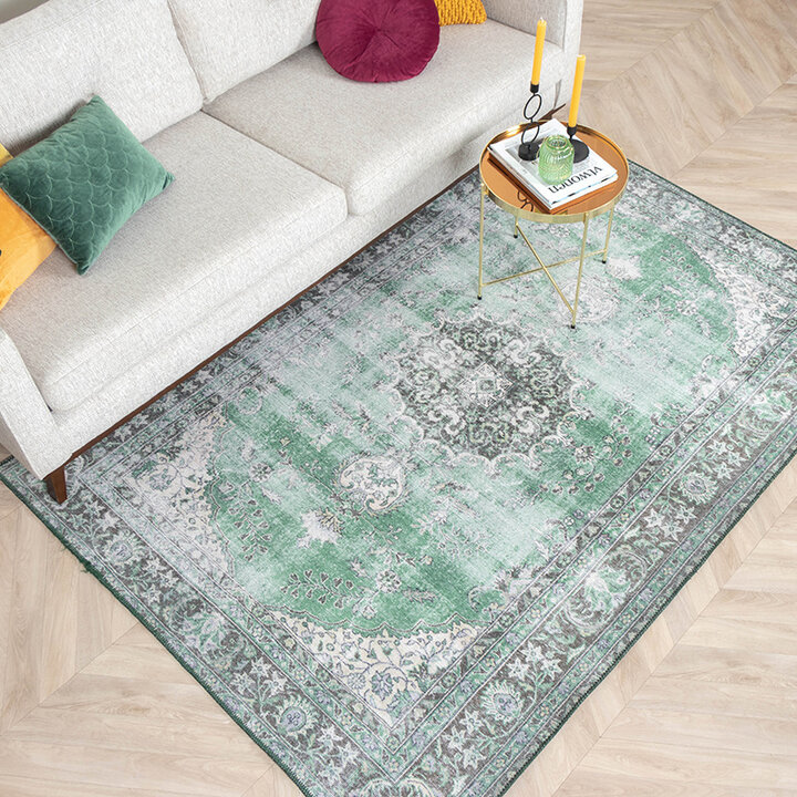 Tapis vintage - Estate Medallion Vert foncé - 3