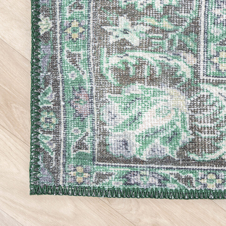 Tapis vintage - Estate Medallion Vert foncé - 7