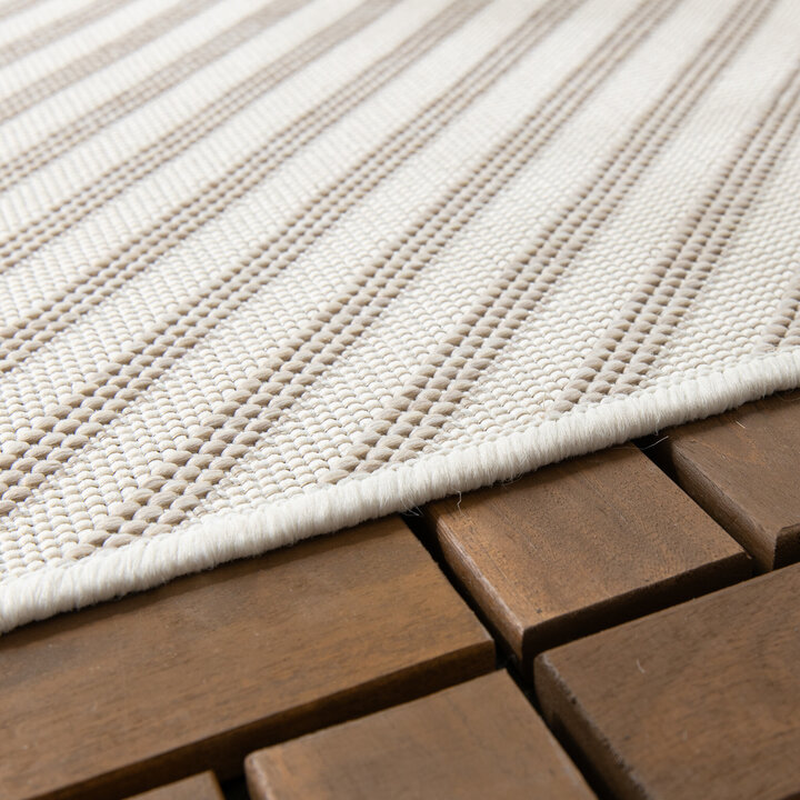 Tapis d'extérieur - Capri Lines Beige/Crème - 5