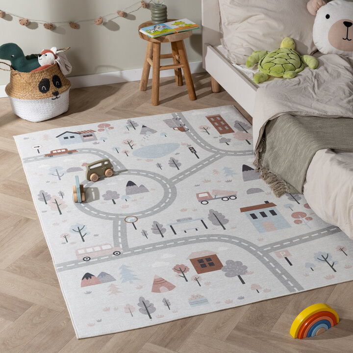 Tapis voiture enfant - Rocky Ride Blanc