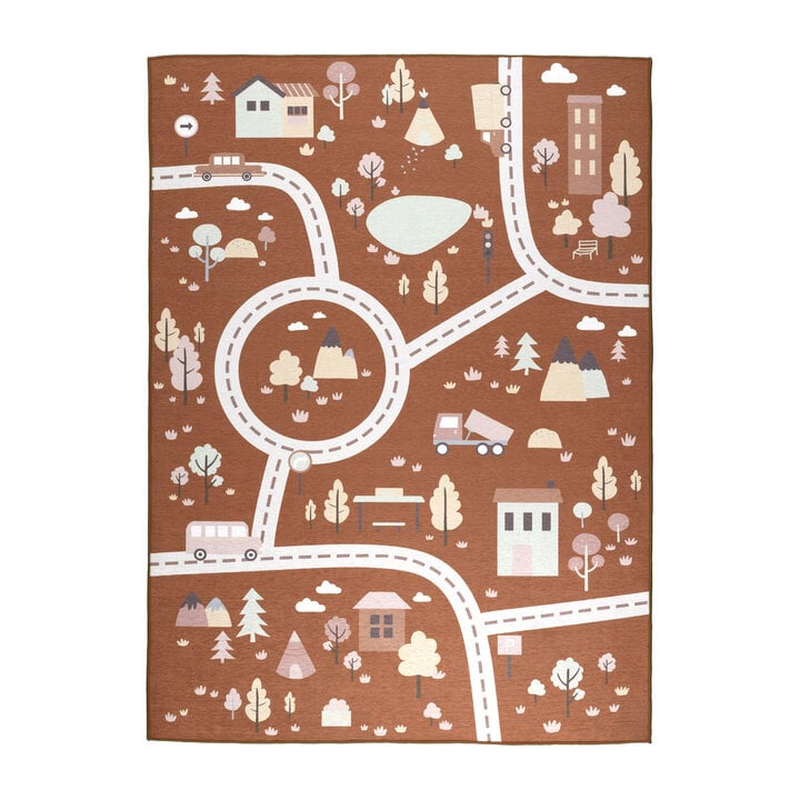 Tapis voiture enfant - Rocky Ride Terracotta - 1