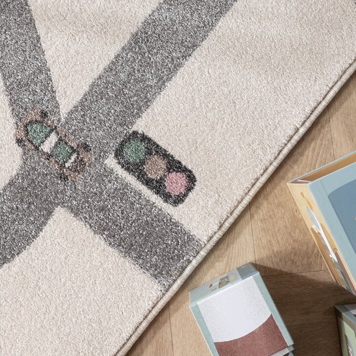 Tapis chambre d'enfant - Bowie Highway Crème - 2