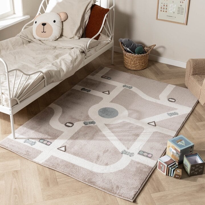 Tapis chambre d'enfant - Bowie Highway Taupe