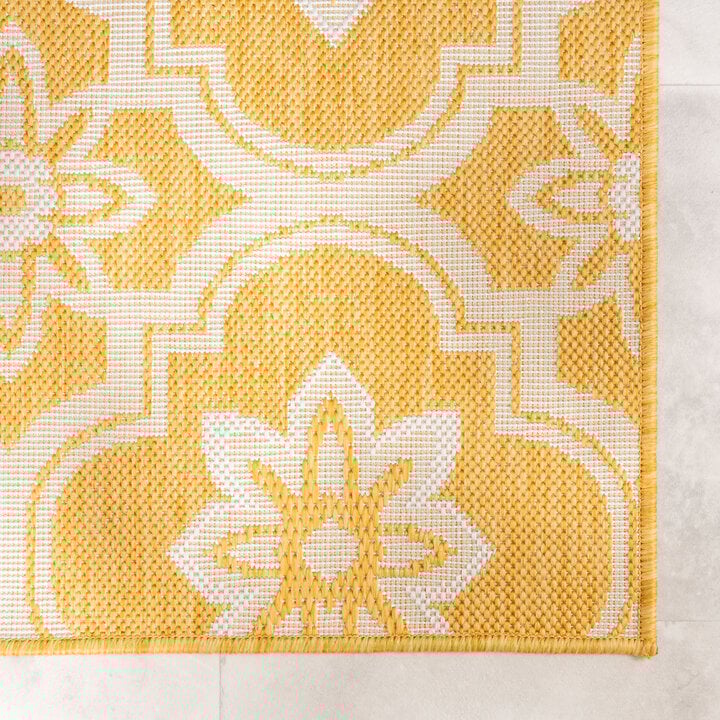 Tapis d’extérieur – Rio Flower Jaune - 4
