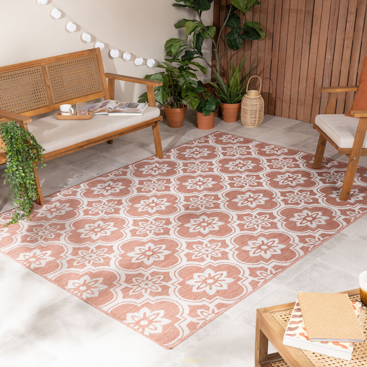 Tapis d’extérieur – Rio Flower Rose