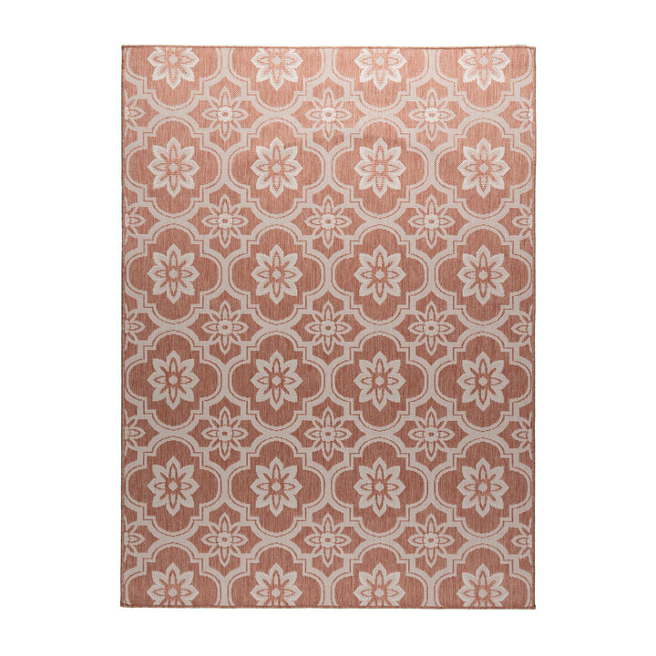 Tapis d’extérieur – Rio Flower Rose - 1