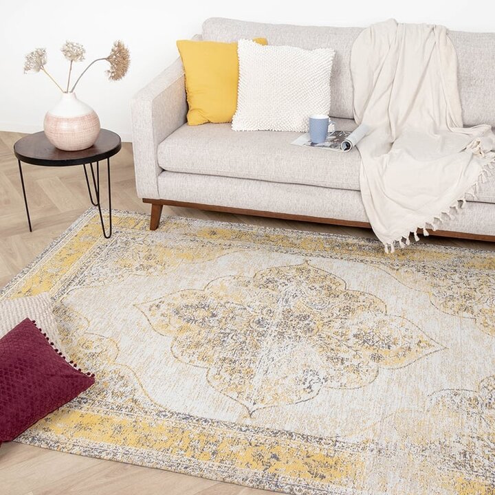 Tapis vintage - Admire Jaune