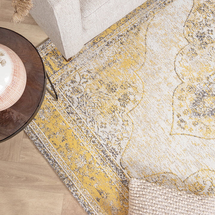 Tapis vintage - Admire Jaune - 2