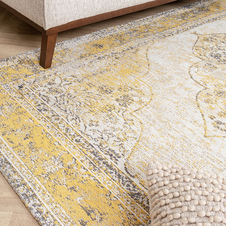 Tapis vintage - Admire Jaune - 3