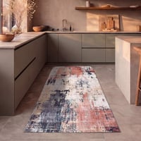 Tapis de couloir lavable - Domingo Grunge terra/Crème