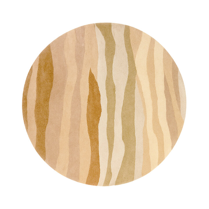 Tapis rond en laine – Liora Beige - 1