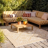 Tapis d'extérieur - Summer Oriental Jaune