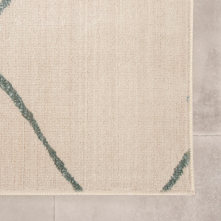 Tapis d'extérieur scandinave - Odin Lines Crème/Vert - 4