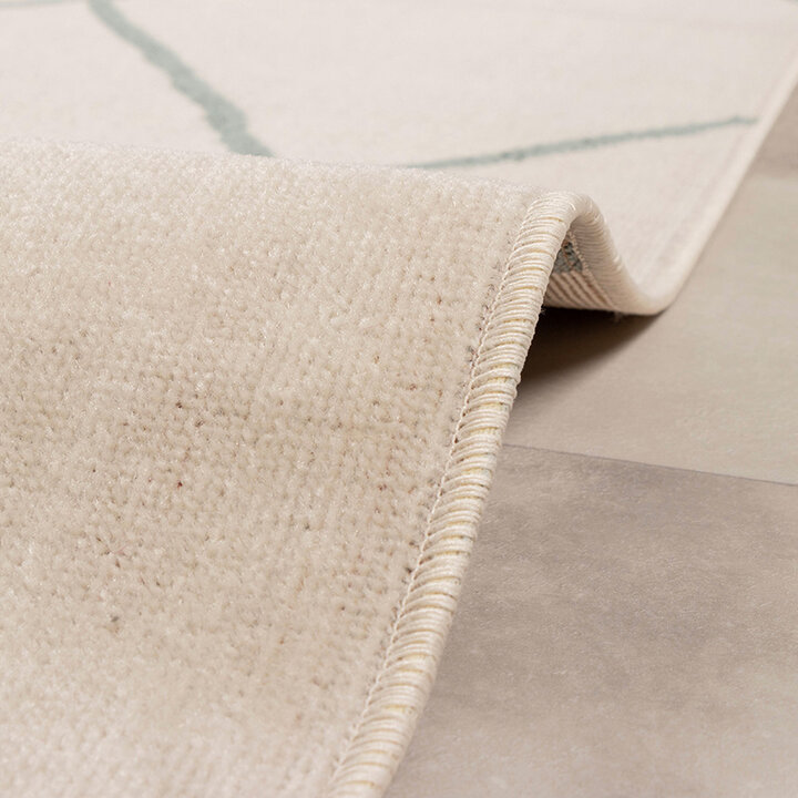 Tapis d'extérieur scandinave - Odin Lines Crème/Vert - 5