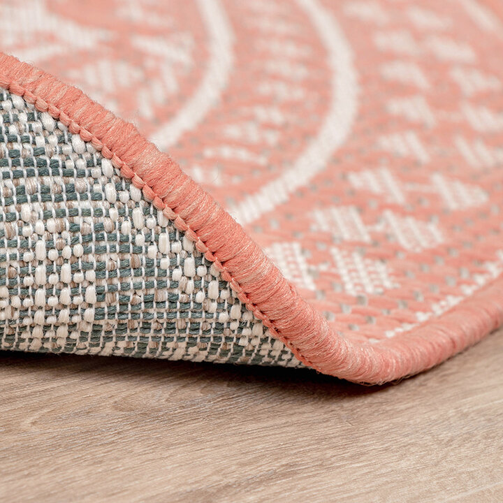 Tapis d'extérieur rond - Summer Oriental Rose - 6