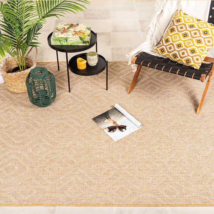 Tapis d'extérieur - Summer Retro Jaune - 3