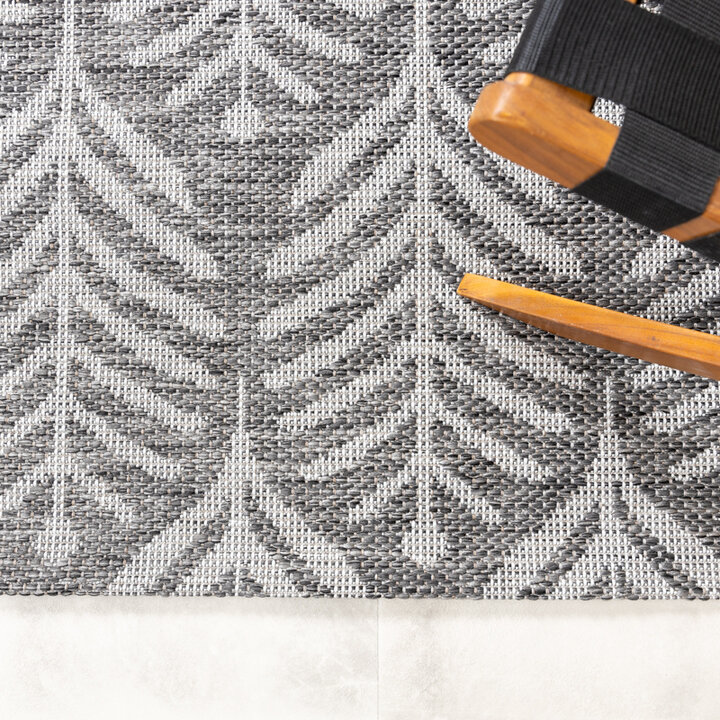 Tapis d'extérieur - Summer Leaves Gris - 3