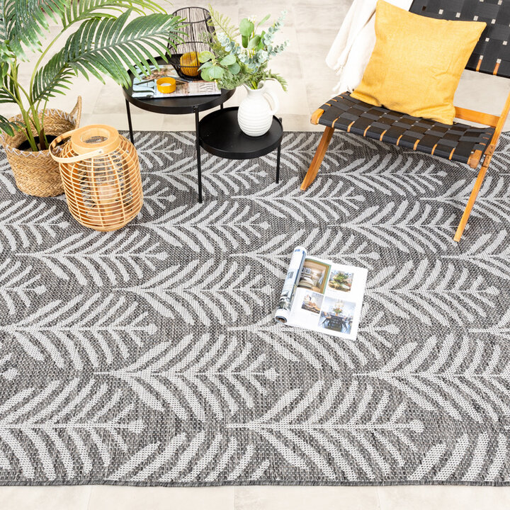 Tapis d'extérieur - Summer Leaves Gris - 4