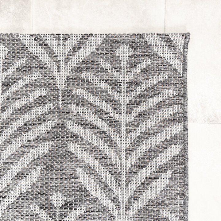 Tapis d'extérieur - Summer Leaves Gris - 5