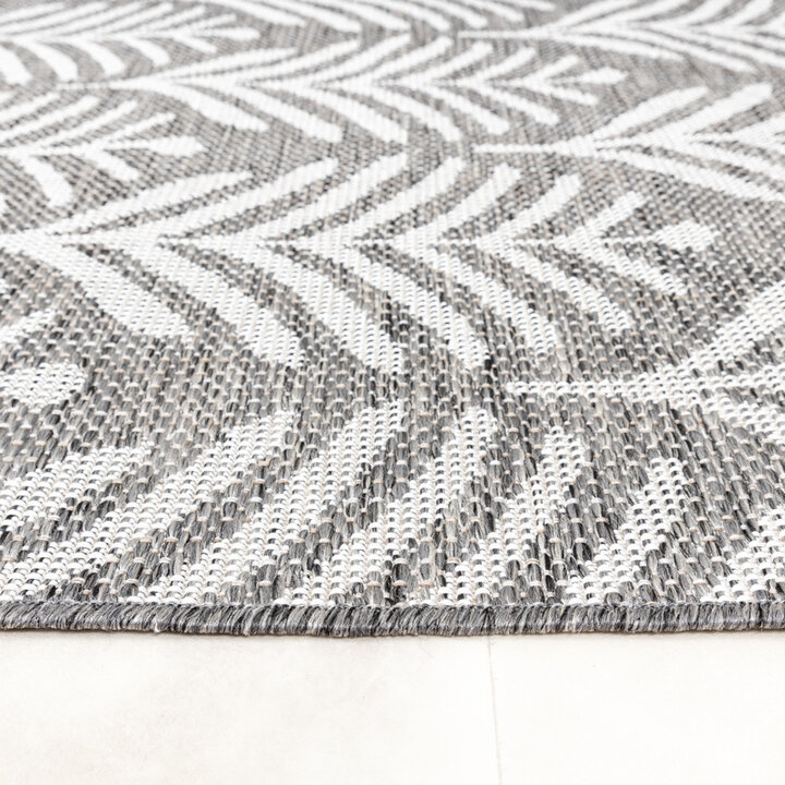 Tapis d'extérieur - Summer Leaves Gris - 6