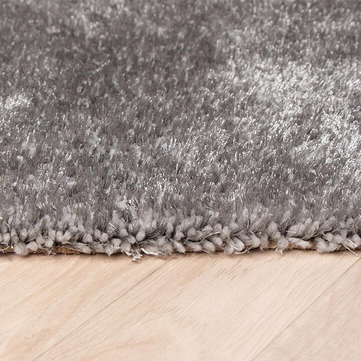 Tapis à poils longs - Glazy Gris Clair - 4