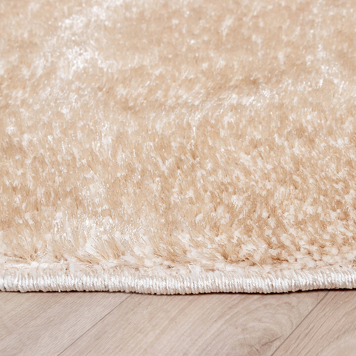 Tapis rond à poils longs - Glazy Crème - 4