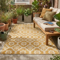 Tapis d’extérieur – Rio Flower Jaune