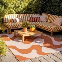 Tapis d'extérieur - Summer Swirl Terracotta