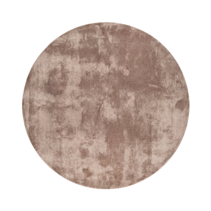 Tapis rond lavable - Clean Marron - 1