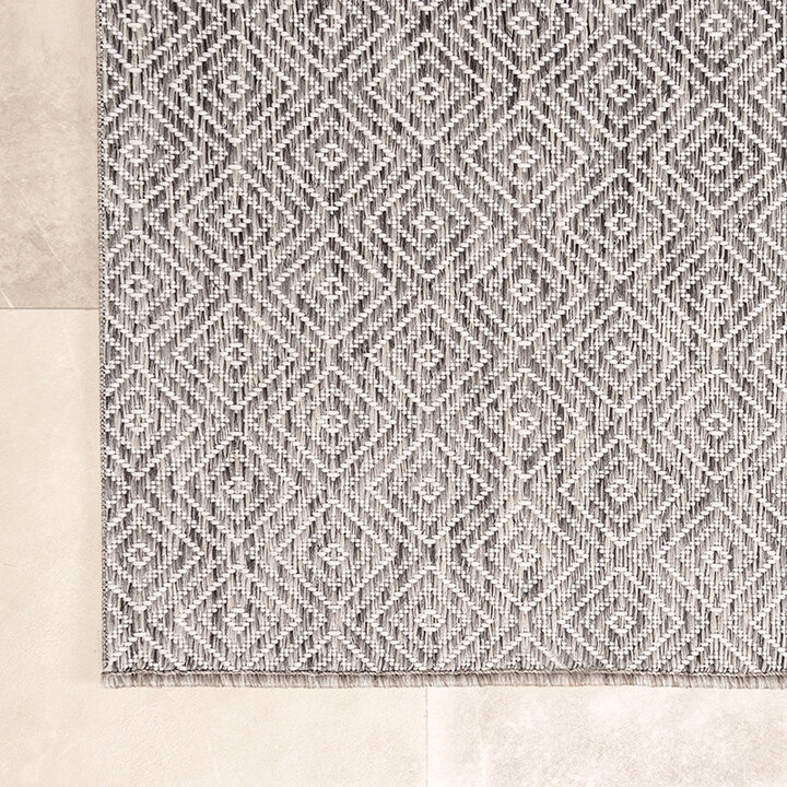 Tapis d'extérieur - Summer Tile Gris Clair - 7