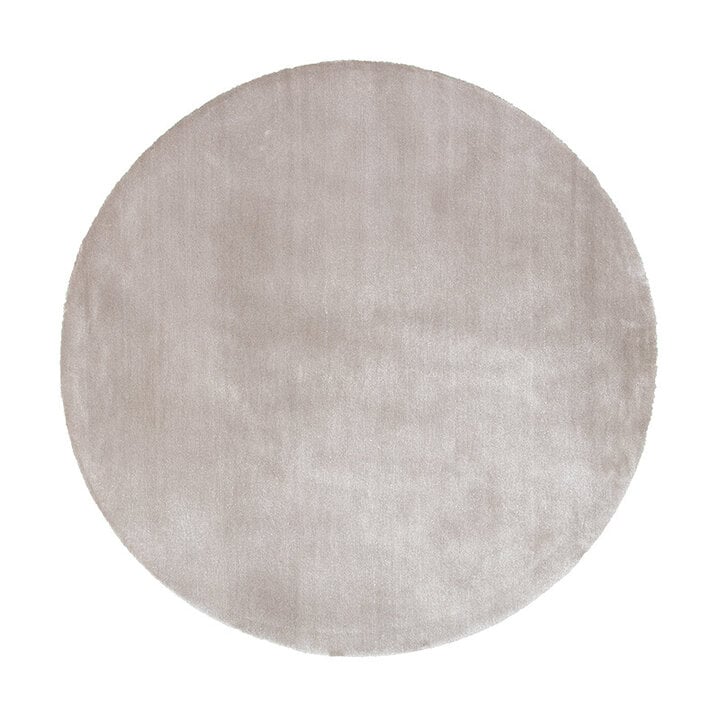 Tapis rond en viscose lavable - Vive Gris - 1