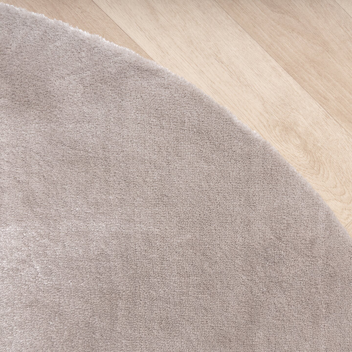 Tapis rond en viscose lavable - Vive Gris - 4